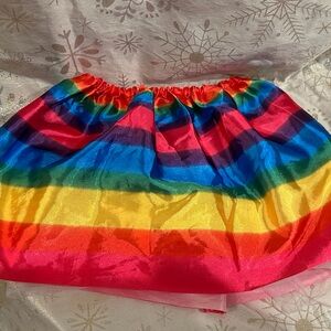 Girls rainbow skirt.